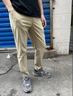 倉石一樹 KAZUKI KURAISHI潮牌新款男士休閑長褲夏季薄款九分褲彈力冰絲寬松直筒褲純色男褲 咖啡色長褲 32 【140-150斤】 曬單實(shí)拍圖