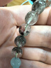 京瑩【補水補木】天然綠幽靈水晶手鏈男女護身符海藍寶色玉髓轉(zhuǎn)運手串 曬單實拍圖
