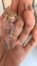 中國珠寶生日紀念禮物黃金金豆足金小金豆成長儲備金 一顆金豆約1g 曬單實拍圖