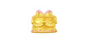 周大福 SOINLOVE寶藏女孩愛心蝴蝶結(jié)蛋糕黃金轉(zhuǎn)運(yùn)珠 VR1603 曬單實(shí)拍圖