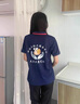 珠光萊卡 工作服定制印字T恤短袖文化衫定做工衣印logo工裝訂制polo衣服 寶藍(lán) L 曬單實(shí)拍圖