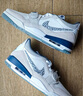 耐克（NIKE）Jordan官方耐克喬丹AJ312男子運動鞋秋季緩震低幫CD7069 124白/深藏青/淺灰/冷灰 42.5 曬單實拍圖