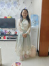 安妮優(yōu)兒兒童春馬面裙女童夏季套裝新中式國風(fēng)唐裝女孩古風(fēng)漢服 綠色 160 曬單實(shí)拍圖
