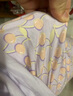 ubras水果系列滿(mǎn)印全棉短袖長(cháng)褲家居服套裝女士睡衣女 龍晴紫 L 曬單實(shí)拍圖