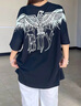 BOY LONDON【白羽入夜】春夏情侶款潮牌朋克時(shí)尚紫外線(xiàn)光變短袖T恤N01914 黑印藍 （天空藍色光變印花） M 曬單實(shí)拍圖