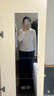 優(yōu)衣庫女裝羅紋亨利領(lǐng)T恤/長袖修身短款內(nèi)搭打底25新款479591 01 乳白色 L /160/88A 曬單實拍圖