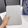 閃魔適用ipad11/10保護(hù)殼25/22款ipad11/10保護(hù)套帶筆槽蘋果ipad11保護(hù)套11/10代亞克力透明灰色 曬單實(shí)拍圖