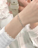 花有心柿碎銀子手鏈輕奢小眾精致鈦鋼手鏈女生手串手鏈女2025年新款手飾品 碎銀幾兩手鏈【銀色】-鈦鋼 曬單實(shí)拍圖