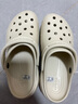 卡駱馳（crocs）經典云朵Clog女沙灘洞洞鞋涼拖鞋206750 骨白  37  曬單實拍圖