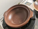 卡汐沐煲仔飯砂鍋耐高溫干燒不裂小沙鍋帶把米線專用砂鍋煲商用陶瓷瓦煲 單柄/棕色鋰瓷砂鍋-有蓋B 750ml 曬單實(shí)拍圖