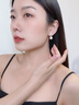 翠奢緣四葉草耳環(huán)女氣質(zhì)輕奢珍珠時(shí)尚耳墜七夕情人節生日禮物送女友老婆 白金色 曬單實(shí)拍圖