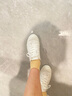 無印良品（MUJI）男女通用不易疲勞不易沾水運動鞋無性別男款女款小白鞋帆布鞋鞋子 米白色 37 /235mm（尺碼偏大拍小一碼） 曬單實拍圖