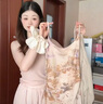 西遇吊帶薄紗連衣裙女2025年夏季新款收腰a字法式拼接紗裙魚(yú)尾裙 綠色 M (160) 曬單實(shí)拍圖