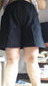她風(fēng)采 棉短褲女夏季新款寬松高腰顯瘦松緊腰哈倫闊腿五分褲女褲潮 黑色 【面料】 XL 【125-140斤】 曬單實拍圖