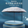 天堂傘迷你口袋傘膠囊小傘輕巧便攜晴雨傘碎花黑膠防曬防紫外線(xiàn)遮太陽(yáng)傘 【初夏繁花】秘境綠 曬單實(shí)拍圖