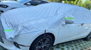 半罩汽車(chē)車(chē)衣車(chē)套防曬遮陽(yáng)全車(chē)罩防雨防塵防冰雹冬季棉被加厚防雪 五層加厚棉被款　牛津布 適用于轎車(chē)長(cháng)　4.8米－5.1米 曬單實(shí)拍圖