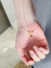 老鳳祥黃金手鏈女士新款足金小甜心手鏈浪漫七夕情人節(jié)禮物送女友老婆 小甜心手鏈約2g【品牌禮盒】 曬單實拍圖