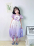 G.DUCKKIDS女童洛麗塔連衣裙夏季2025新款兒童夏裝女寶寶庫洛米公主裙子甜美 紫色 120 cm 曬單實(shí)拍圖