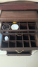 褐本黑胡桃木茶具柜實(shí)木牙科柜抽屜式桌面收納盒茶葉茶餅中古風(fēng)首飾盒 【加高款】6層牙科柜-可收納茶壺 曬單實(shí)拍圖