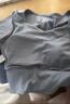 徽昂運(yùn)動(dòng)套裝女瑜伽服套裝跑步健身服速干衣胸墊t恤拼接短袖長(zhǎng)褲藍(lán)M 曬單實(shí)拍圖