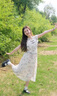 拉夏貝爾（La Chapelle）新中式女裝夏季2025改良旗袍裙?jié)h元素盤扣中國風(fēng)禪意飛飛袖連衣裙 白色 L  [建議115-130斤] 曬單實拍圖