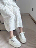 達芙妮厚底小白鞋女2025新款網(wǎng)面透氣包頭拖鞋女夏外穿帆布鞋子 單網(wǎng)白 37 曬單實(shí)拍圖