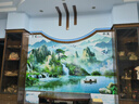 興屹山水畫貼紙自粘風(fēng)景畫墻貼大自然墻壁貼畫客廳電視背景墻壁畫 款式10 流水生財 特大 曬單實拍圖