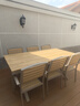御藤美家（ROYAL RATTAN）戶外桌椅別墅花園庭院桌椅休閑咖啡廳室外露臺(tái)陽臺(tái)防腐木塑木桌椅 【加厚加寬】巴克6椅+180大板長桌 升級(jí)款（航空鋁) 曬單實(shí)拍圖