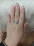 Grace Girl鉑金為愛(ài)加冕情侶戒指結(jié)訂求婚鑲鉆對(duì)戒七夕情人節(jié)走心禮物送女友 鉑金1克拉培育鉆D/VVS/NGIC/活口 曬單實(shí)拍圖