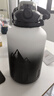 恩爾美（nRMEi）保溫保冷杯大容量316L不銹鋼男噸桶噸戶外茶水分離2000ml大肚水壺 漸變黑2000ml【冷熱雙保+316L】 曬單實(shí)拍圖