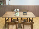 木洛華北歐全實(shí)木餐桌家用小戶(hù)型長(cháng)方形飯桌日式白蠟木書(shū)桌子簡(jiǎn)約工作臺 餐桌+4張實(shí)木椅【四款椅子可選】 1.6米 【純白蠟木】 曬單實(shí)拍圖