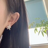 不對稱星星耳釘女甜酷風(fēng)精致時尚耳環(huán)小眾設(shè)計輕奢高級感氣質(zhì)耳飾 不對稱星星耳釘 曬單實拍圖