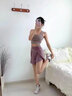 鉑吶苓瑜伽服女無袖瑜伽服套裝女士跑步運(yùn)動(dòng)套裝夏天薄款健身瑜伽服 夏季拼接兩件套紫色【XL】 曬單實(shí)拍圖