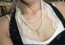 靚做法式復古仿珍珠雙層項鏈小米珠配飾女高級感輕奢小眾鎖骨鏈choker 仿珍珠雙層項鏈 曬單實拍圖