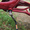 永久老年腳蹬三輪車(chē)?yán)先四_踏腳踩自行單車(chē)人力車(chē)代步拉貨輕便成人 【50-小斗款】酒紅色-單鏈條 曬單實(shí)拍圖