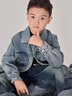 G.DUCKKIDS小黃鴨童裝親子裝2025新款春秋兒童牛仔外套高級感母女裝兩件套 淺藍色牛仔外套 120 尺碼5~6歲【110-120cm】 曬單實拍圖