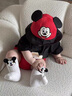 迪士尼（Disney）嬰兒夏季衣服0-2歲男女寶寶短袖卡通可愛1萌洋氣三角包屁哈衣爬服 短袖撞黑紅MK哈衣 66cm 66（建議10斤左右） 曬單實(shí)拍圖
