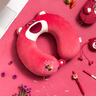 名創(chuàng)優(yōu)品（MINISO）草莓熊系列記憶棉U型枕午睡枕旅行教室辦公室抱枕生日禮物 曬單實(shí)拍圖