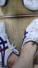 Onitsuka Tiger鬼塚虎經(jīng)典小白鞋男女鞋 舒適運動休閑鞋MEXICO 66? 1183C126 白色/藍色 37.5 曬單實拍圖