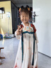 羅蒙兒童中國風(fēng)原創(chuàng  )齊胸襦裙2026款唐裝女童漢服夏季畢業(yè)演出服 敦煌菊 1182 100 曬單實(shí)拍圖