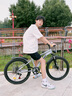 飛鴿青少年自行車6-12-18歲男女學(xué)生中大兒童輕便山地車銀24寸變速輻 曬單實拍圖
