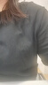 貓人純棉短袖女寬松休閑打底衫百搭純色上衣圓領(lǐng)內(nèi)搭t恤女 黑色 L  曬單實拍圖