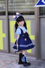 G.DUCKKIDS童裝洛麗塔公主裙女童連衣裙夏季朱迪兒童裙子兔子警官生日蓬蓬裙 朱迪裙子+裙撐 110 尺碼4~5歲【100-110cm】 曬單實(shí)拍圖