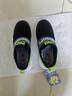 SNOOPY史努比童鞋兒童跑步鞋網(wǎng)布透氣小白鞋男女童運動(dòng)鞋3804黑綠30 曬單實(shí)拍圖