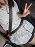 乖甜星學(xué)院風(fēng)條紋襯衫連衣裙子2025新款女夏季設(shè)計(jì)感小個(gè)子顯高短裙氣質(zhì) 上衣+裙子【套裝】 M 45/55kg 曬單實(shí)拍圖