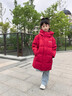 波司登（BOSIDENG）25年新款羽絨服男女兒童中長款5A抗菌4防連帽厚外套T250246914DS 奧秘紅|1769 120 /60 曬單實拍圖