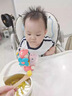 AILUKI日本兒童吃飯保溫碗寶寶專用防摔嬰幼兒316輔食碗吸盤餐具自主進 里瑟橙【316+吸盤】 曬單實拍圖