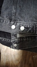 Levi's李維斯情侶同款美式復(fù)古哈靈頓風(fēng)寬松休閑翻領(lǐng)牛仔夾克外套 灰色 002I4-0000 M 曬單實(shí)拍圖