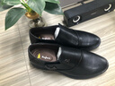 澳洲名袋鼠AUSFAMDS品牌正裝皮鞋男士商務(wù)休閑男鞋頭層牛皮軟底軟面一腳蹬爸爸鞋男 黑色1099-1款 42 【精美禮盒包裝】 曬單實(shí)拍圖