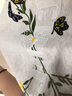 A CHOCK【Achock官方店】花卉刺繡短袖T恤男女新款美式街頭情侶上衣體恤 白花灰 M 曬單實(shí)拍圖